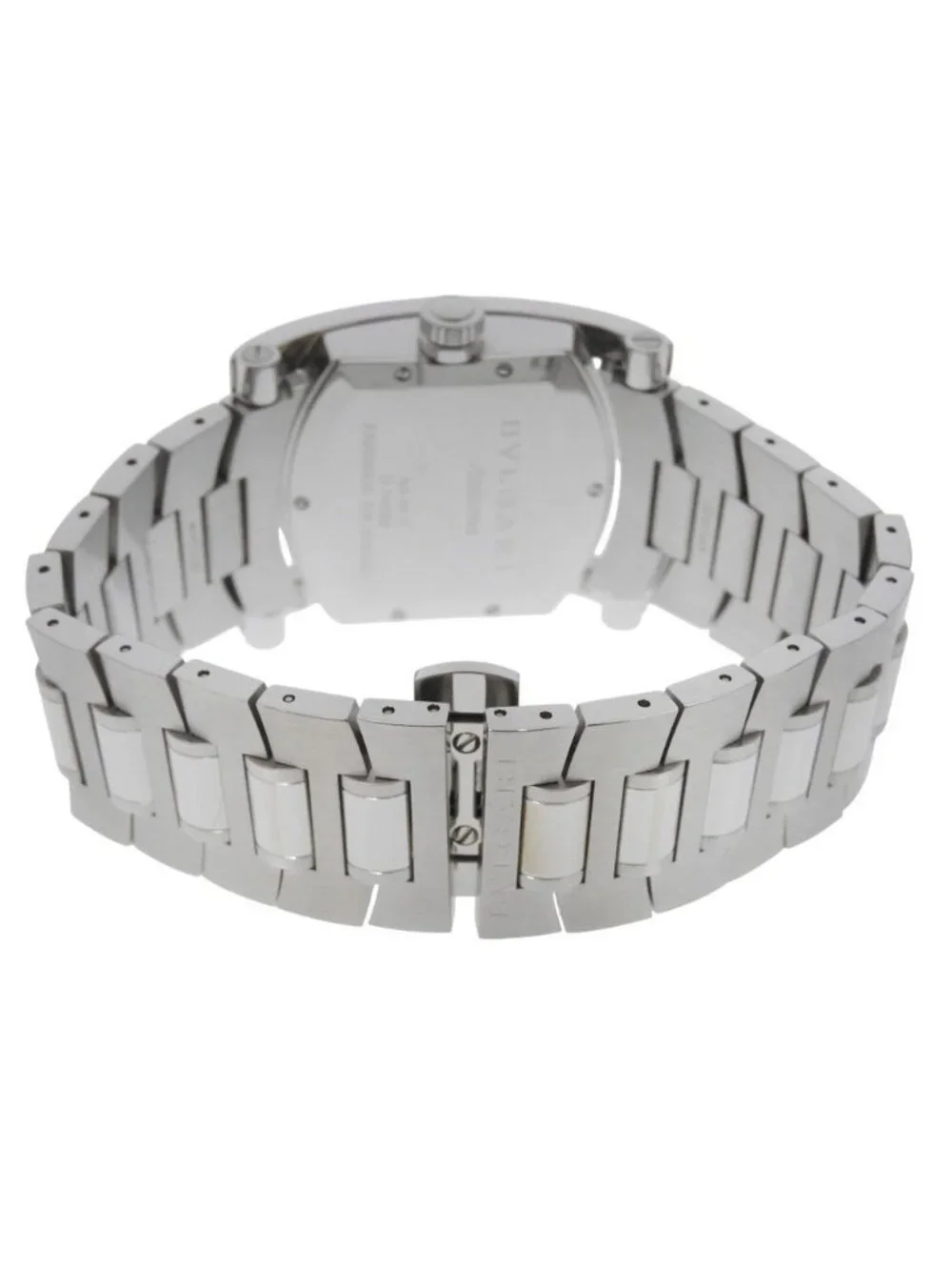 Bvlgari Assioma Stainless Steel Automatic Analog Display Black Dial Watch